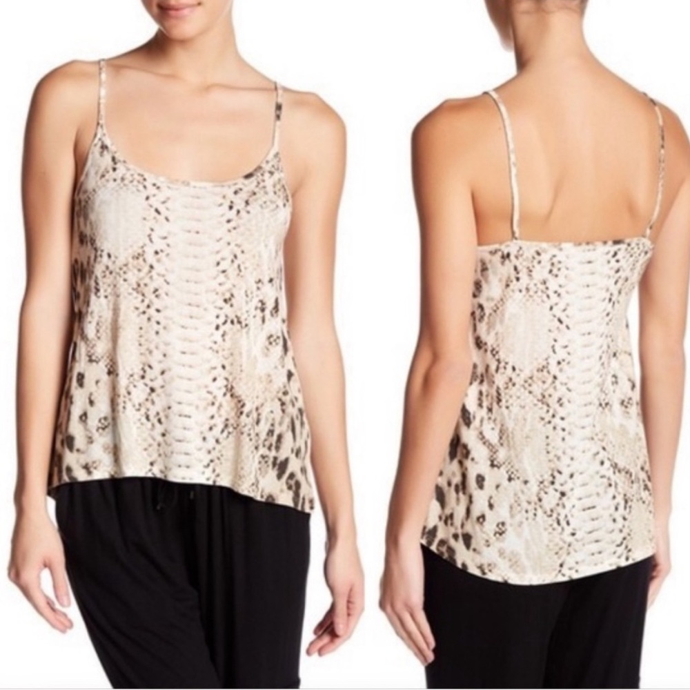 NWT Haute Hippie Snakeskin Print Tank Top